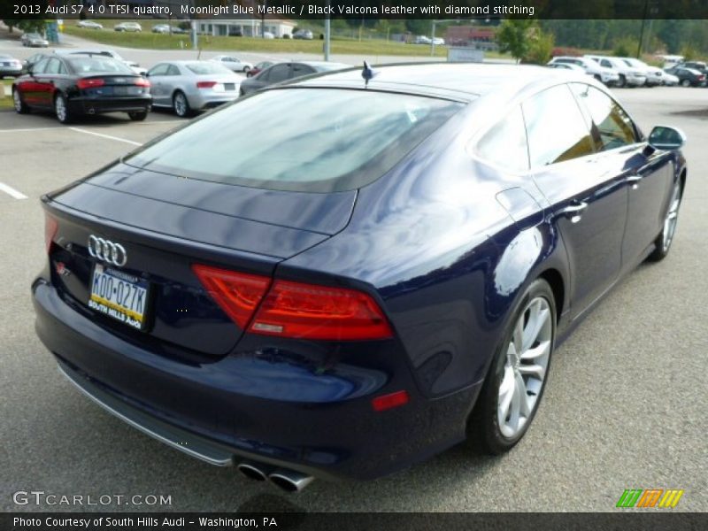 Moonlight Blue Metallic / Black Valcona leather with diamond stitching 2013 Audi S7 4.0 TFSI quattro