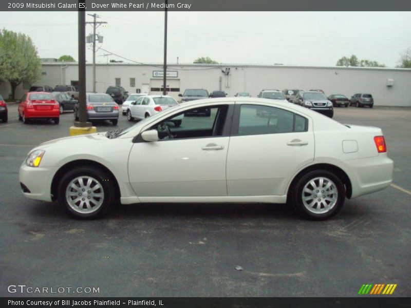 Dover White Pearl / Medium Gray 2009 Mitsubishi Galant ES