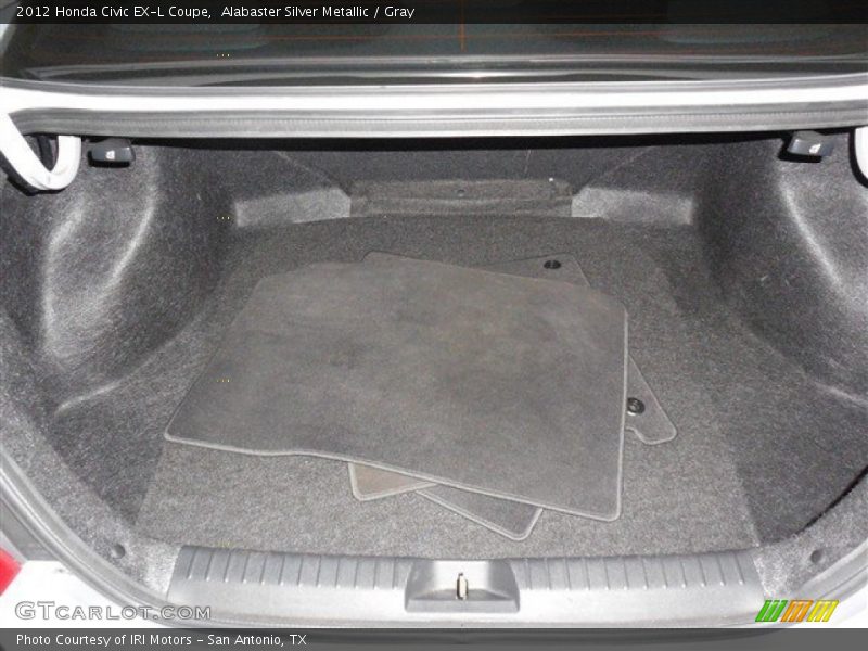 Alabaster Silver Metallic / Gray 2012 Honda Civic EX-L Coupe