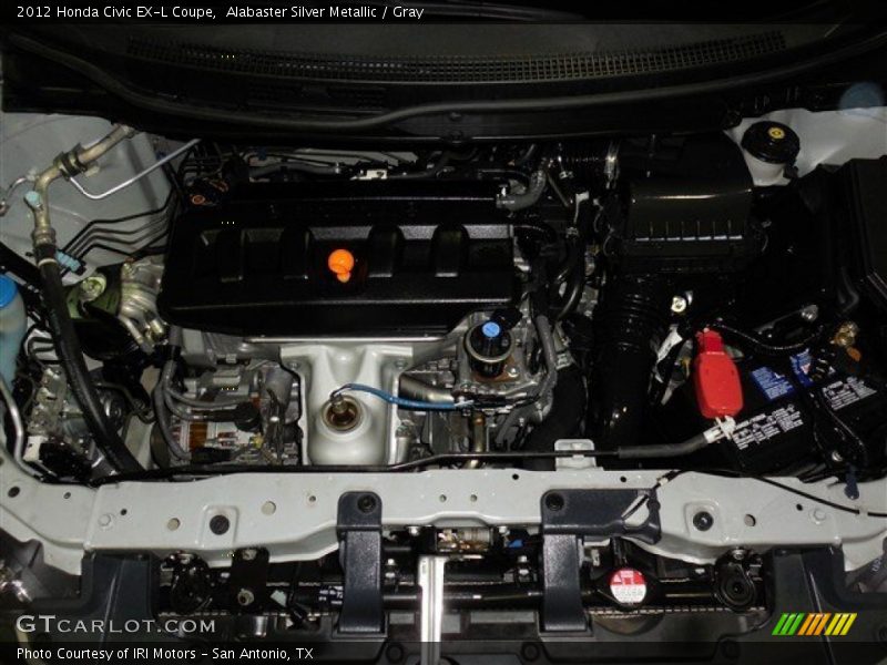 Alabaster Silver Metallic / Gray 2012 Honda Civic EX-L Coupe