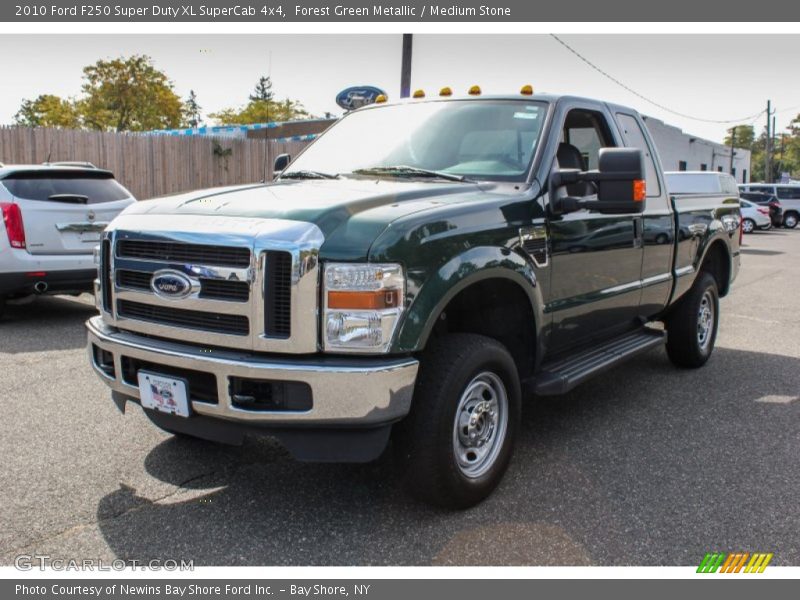 Forest Green Metallic / Medium Stone 2010 Ford F250 Super Duty XL SuperCab 4x4