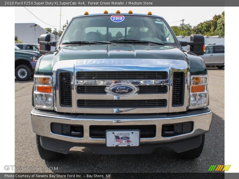 Forest Green Metallic / Medium Stone 2010 Ford F250 Super Duty XL SuperCab 4x4