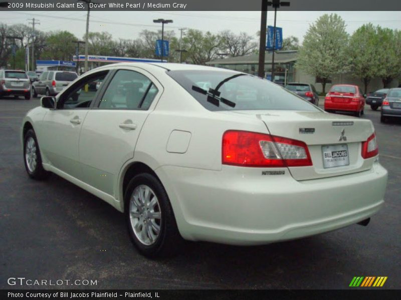 Dover White Pearl / Medium Gray 2009 Mitsubishi Galant ES