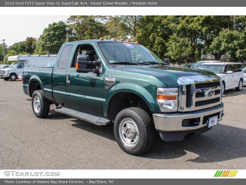 Forest Green Metallic / Medium Stone 2010 Ford F250 Super Duty XL SuperCab 4x4