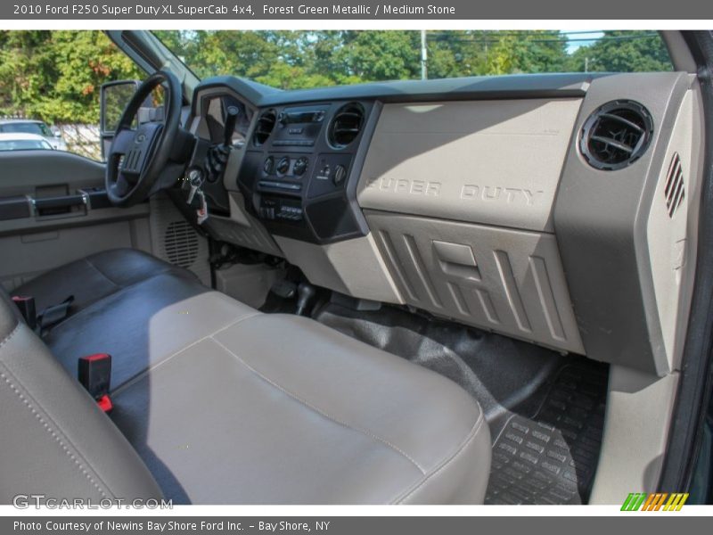 Forest Green Metallic / Medium Stone 2010 Ford F250 Super Duty XL SuperCab 4x4