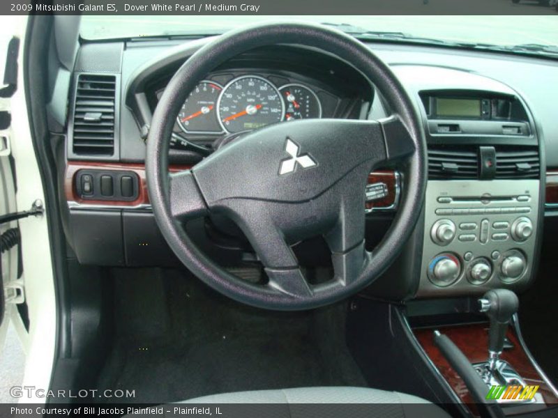 Dover White Pearl / Medium Gray 2009 Mitsubishi Galant ES