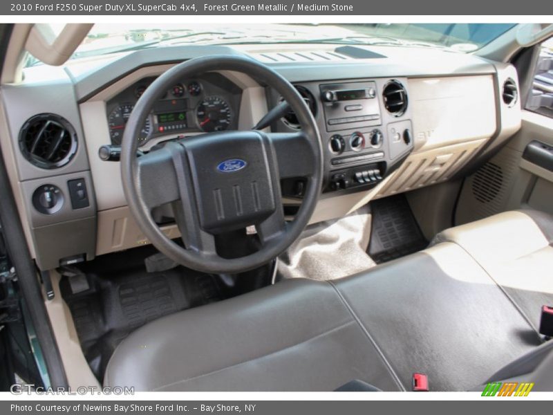 Forest Green Metallic / Medium Stone 2010 Ford F250 Super Duty XL SuperCab 4x4