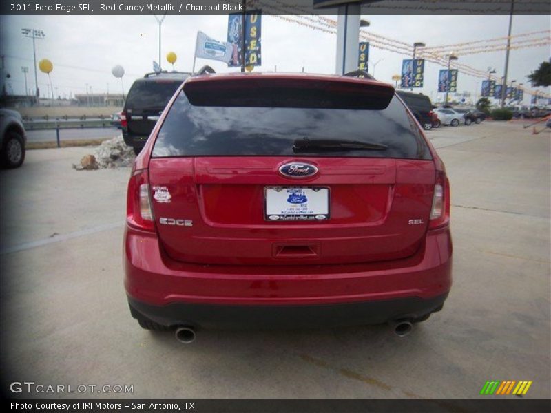 Red Candy Metallic / Charcoal Black 2011 Ford Edge SEL