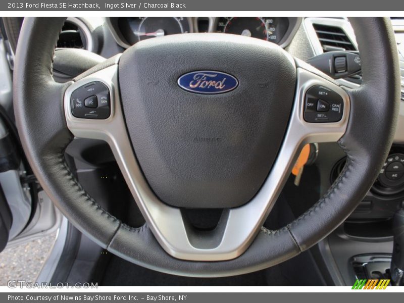Ingot Silver / Charcoal Black 2013 Ford Fiesta SE Hatchback