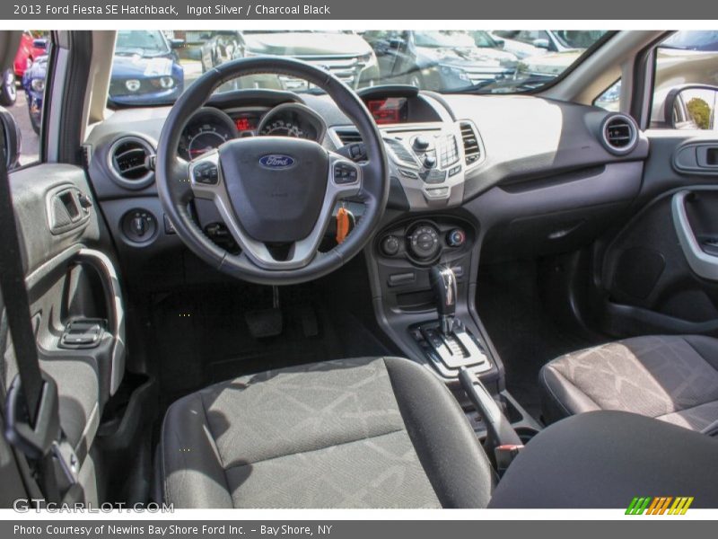 Ingot Silver / Charcoal Black 2013 Ford Fiesta SE Hatchback