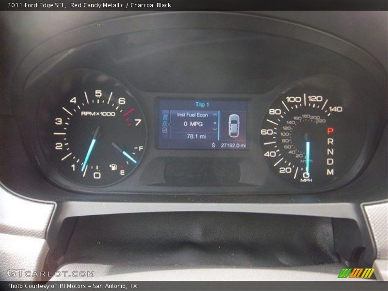Red Candy Metallic / Charcoal Black 2011 Ford Edge SEL