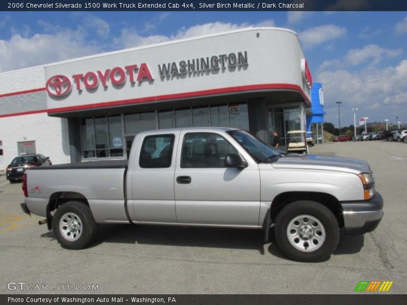 Silver Birch Metallic / Dark Charcoal 2006 Chevrolet Silverado 1500 Work Truck Extended Cab 4x4