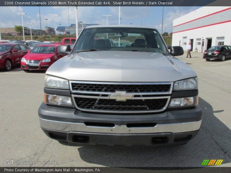 Silver Birch Metallic / Dark Charcoal 2006 Chevrolet Silverado 1500 Work Truck Extended Cab 4x4