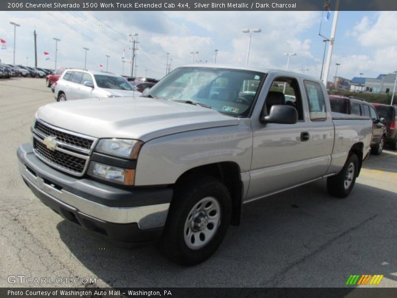 Silver Birch Metallic / Dark Charcoal 2006 Chevrolet Silverado 1500 Work Truck Extended Cab 4x4