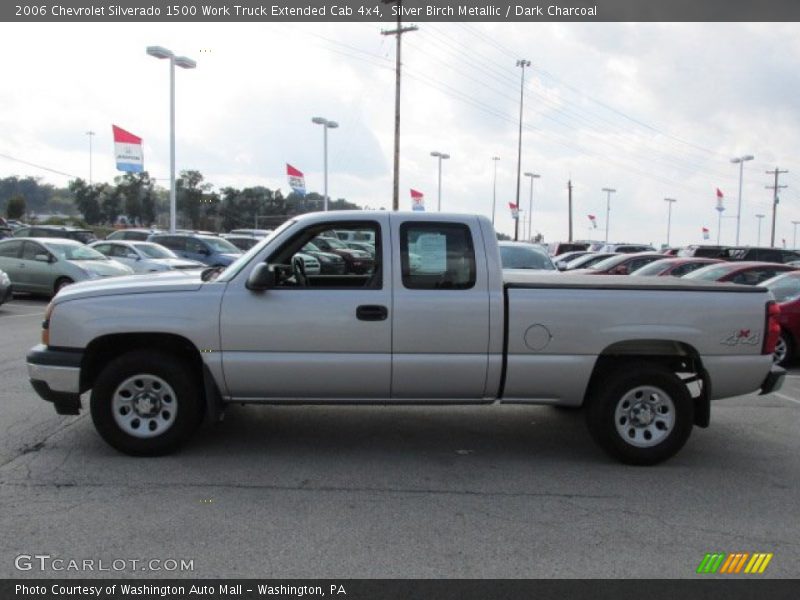 Silver Birch Metallic / Dark Charcoal 2006 Chevrolet Silverado 1500 Work Truck Extended Cab 4x4