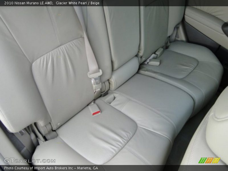 Glacier White Pearl / Beige 2010 Nissan Murano LE AWD