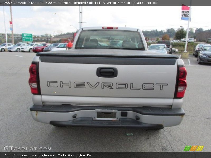 Silver Birch Metallic / Dark Charcoal 2006 Chevrolet Silverado 1500 Work Truck Extended Cab 4x4