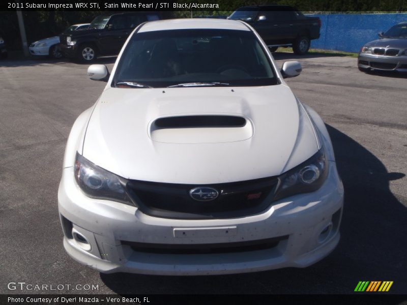 Satin White Pearl / STI  Black/Alcantara 2011 Subaru Impreza WRX STi