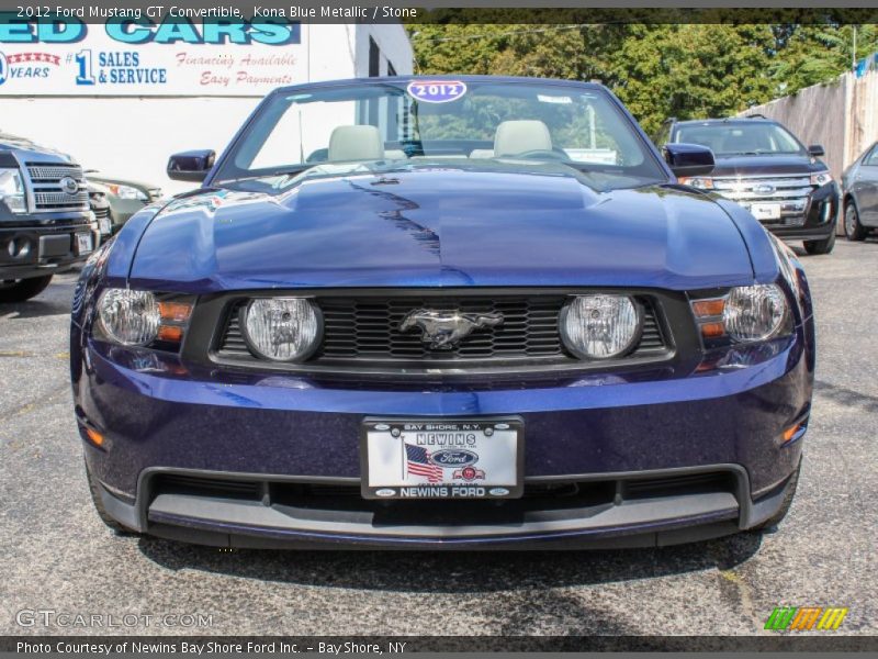 Kona Blue Metallic / Stone 2012 Ford Mustang GT Convertible