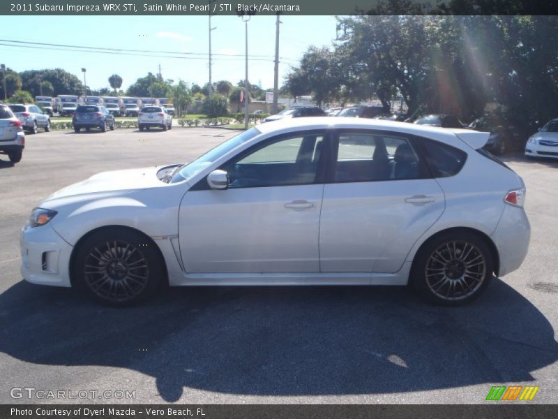 Satin White Pearl / STI  Black/Alcantara 2011 Subaru Impreza WRX STi