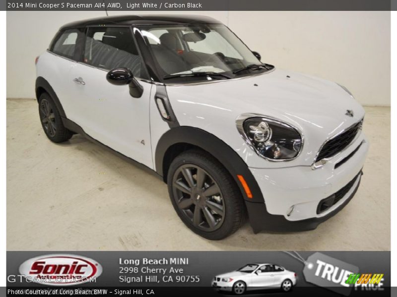 Light White / Carbon Black 2014 Mini Cooper S Paceman All4 AWD