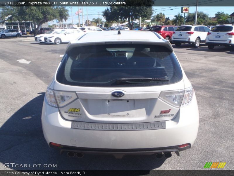 Satin White Pearl / STI  Black/Alcantara 2011 Subaru Impreza WRX STi