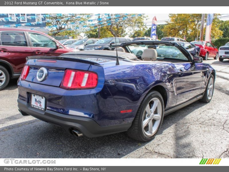 Kona Blue Metallic / Stone 2012 Ford Mustang GT Convertible
