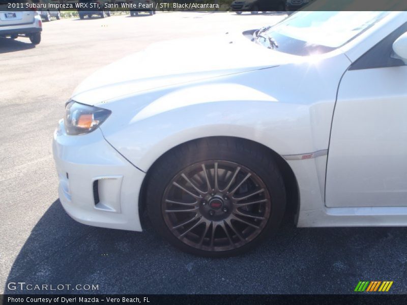 Satin White Pearl / STI  Black/Alcantara 2011 Subaru Impreza WRX STi