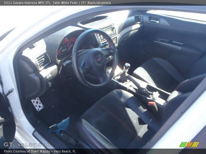 Satin White Pearl / STI  Black/Alcantara 2011 Subaru Impreza WRX STi
