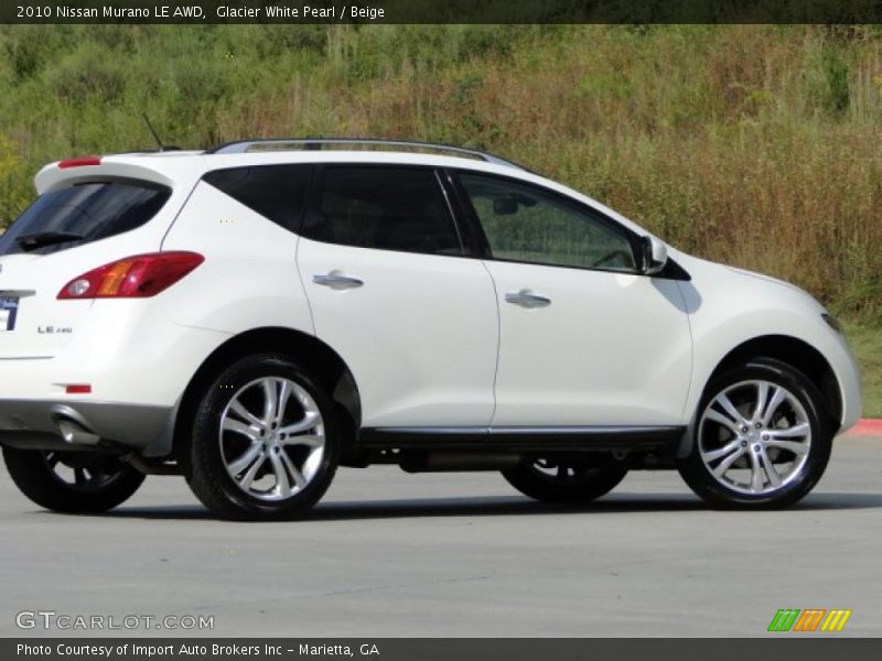 Glacier White Pearl / Beige 2010 Nissan Murano LE AWD
