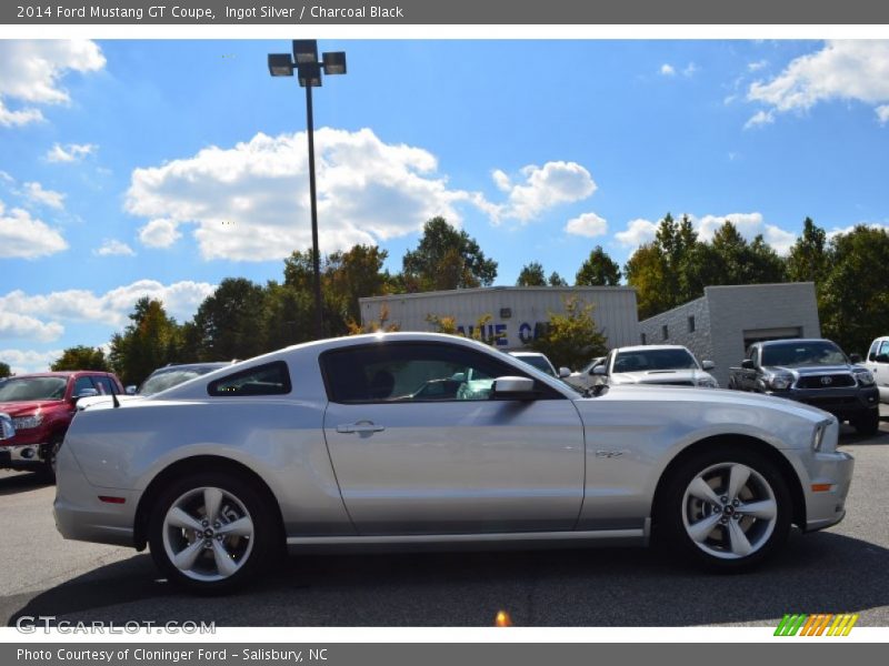 Ingot Silver / Charcoal Black 2014 Ford Mustang GT Coupe