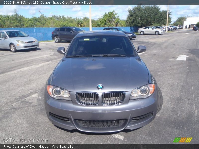 Space Gray Metallic / Black 2010 BMW 1 Series 135i Coupe