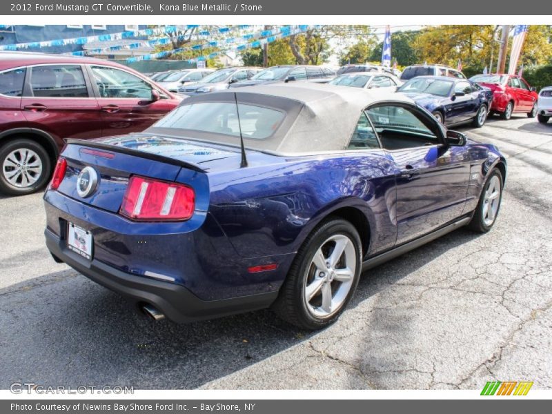 Kona Blue Metallic / Stone 2012 Ford Mustang GT Convertible