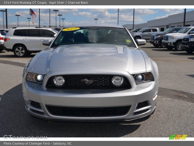 Ingot Silver / Charcoal Black 2014 Ford Mustang GT Coupe
