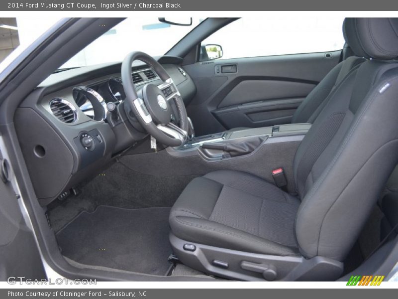 Ingot Silver / Charcoal Black 2014 Ford Mustang GT Coupe