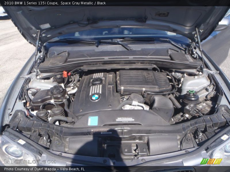 Space Gray Metallic / Black 2010 BMW 1 Series 135i Coupe