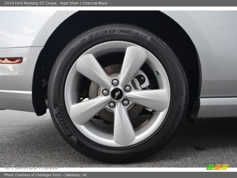 Ingot Silver / Charcoal Black 2014 Ford Mustang GT Coupe