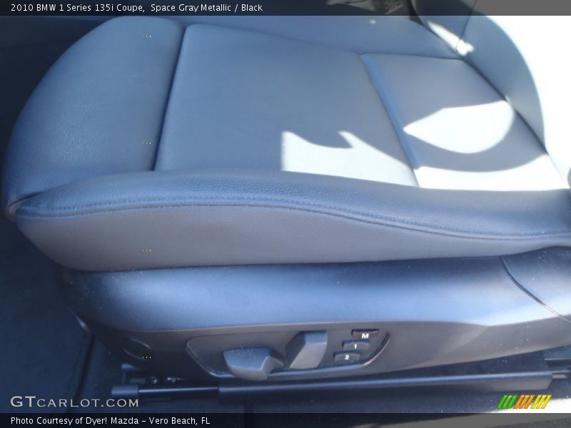 Space Gray Metallic / Black 2010 BMW 1 Series 135i Coupe