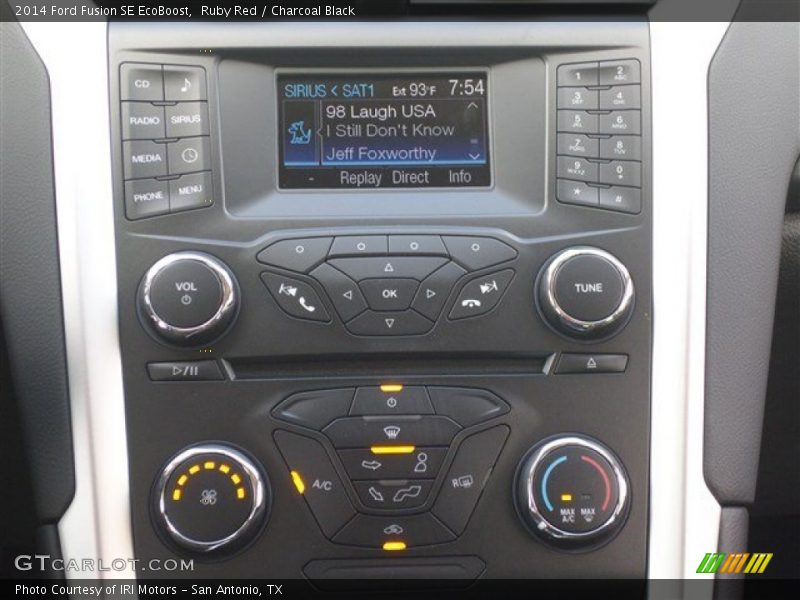 Ruby Red / Charcoal Black 2014 Ford Fusion SE EcoBoost
