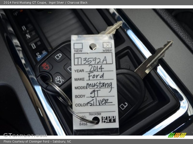 Ingot Silver / Charcoal Black 2014 Ford Mustang GT Coupe