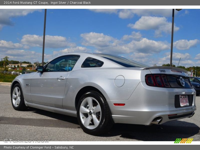 Ingot Silver / Charcoal Black 2014 Ford Mustang GT Coupe