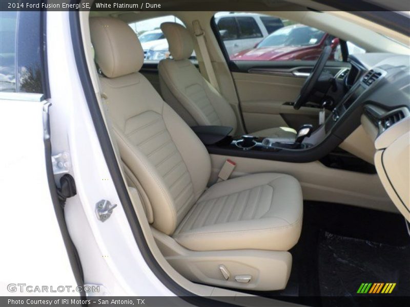 Front Seat of 2014 Fusion Energi SE
