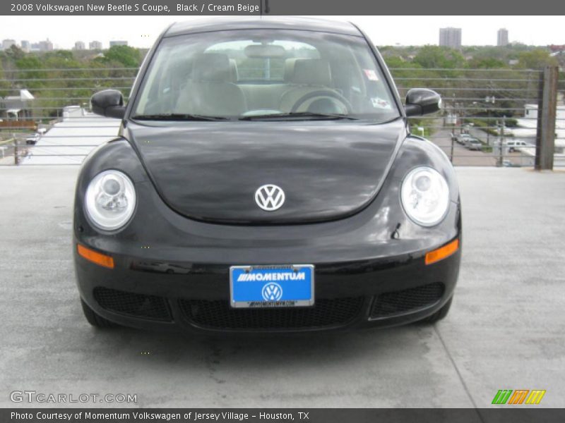 Black / Cream Beige 2008 Volkswagen New Beetle S Coupe