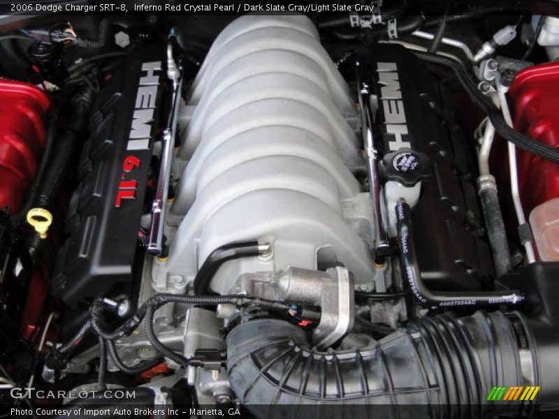 Inferno Red Crystal Pearl / Dark Slate Gray/Light Slate Gray 2006 Dodge Charger SRT-8