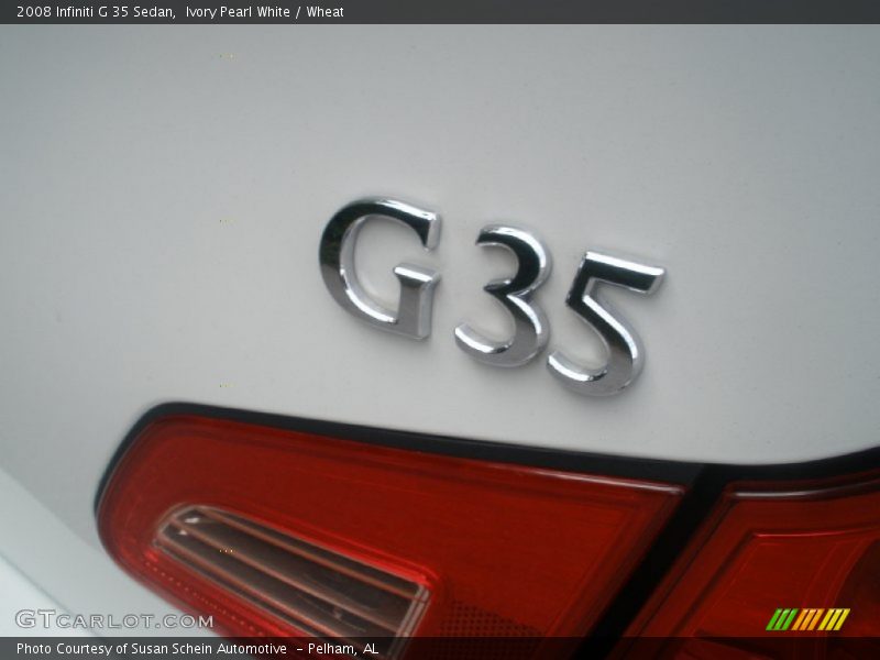 Ivory Pearl White / Wheat 2008 Infiniti G 35 Sedan