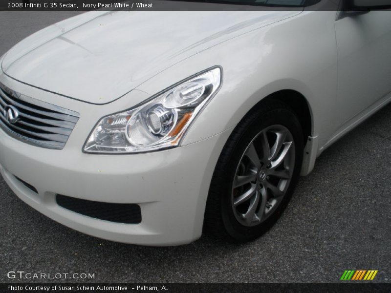 Ivory Pearl White / Wheat 2008 Infiniti G 35 Sedan