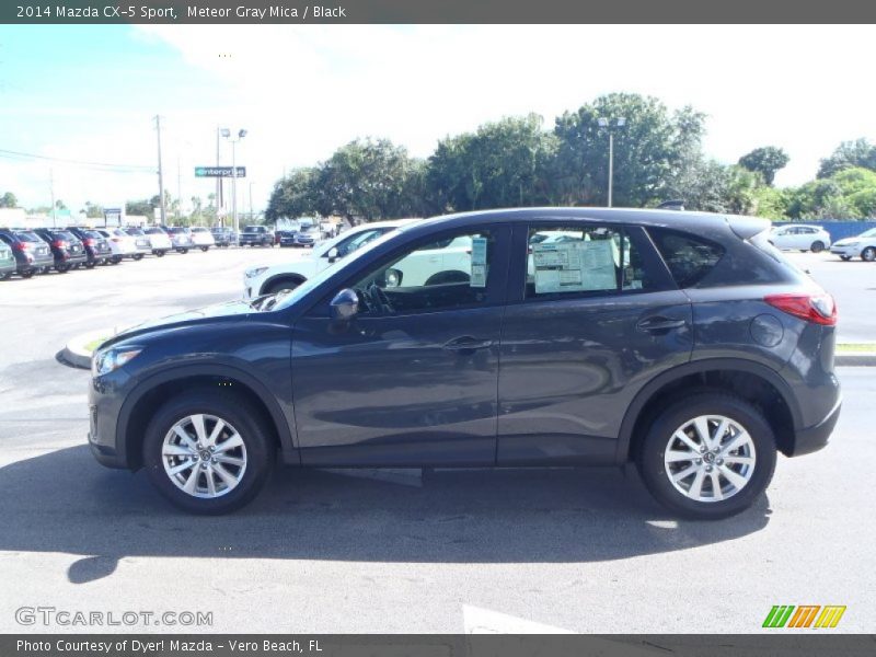 Meteor Gray Mica / Black 2014 Mazda CX-5 Sport