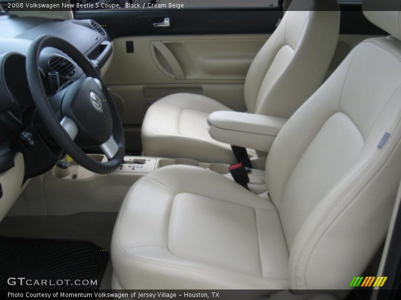 Black / Cream Beige 2008 Volkswagen New Beetle S Coupe