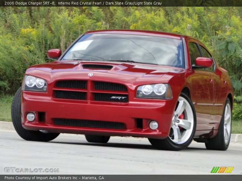 Inferno Red Crystal Pearl / Dark Slate Gray/Light Slate Gray 2006 Dodge Charger SRT-8