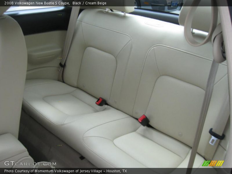 Black / Cream Beige 2008 Volkswagen New Beetle S Coupe